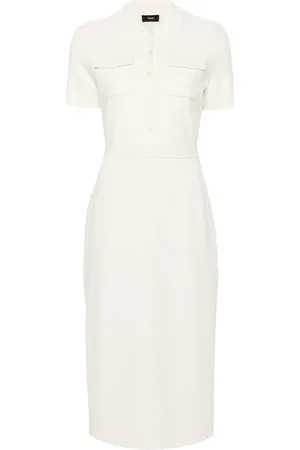 THEORY Military midi dress