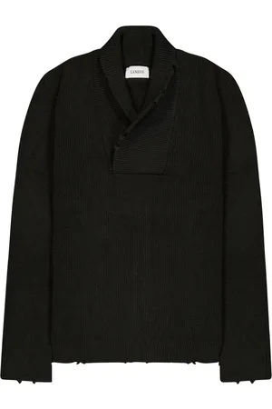 LANEUS Shawl-collar jumper