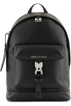 Armani Exchange Logo tag zipped backpack