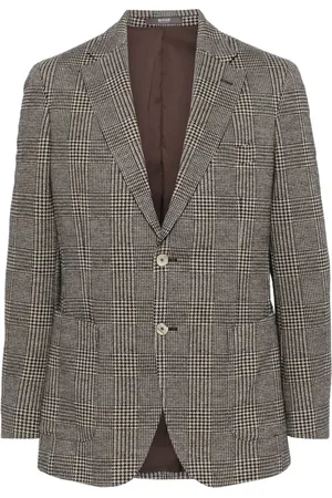 Boggi Milano Prince of Wales check blazer