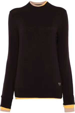 Fendi Layered-trim sweater