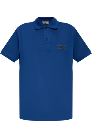 VERSACE Logo-plaque polo shirt