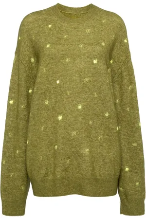 JNBY Sequined butterfly-embroidered jumper