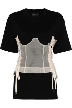 Simone Rocha Corset-insert short-sleeve T-shirt