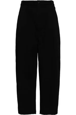 CROQUIS Pleat-detailing tapered trousers