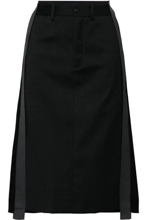 JNBY H-shaped deconstructed midi skirt