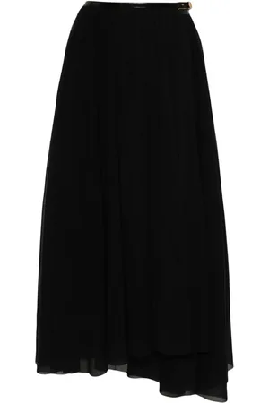 Serafini Belted midi skirt
