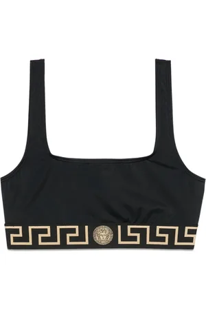 VERSACE Greca-detailing bikini top