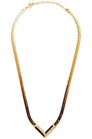 Dior Rhinestone-embellished chain necklace