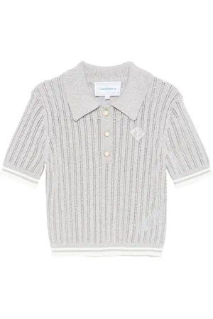 Casablanca Logo-plaque polo top