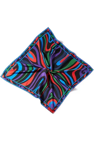 Puccini Marmo-print silk scarf