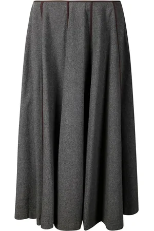 JEJIA Flannel midi skirt