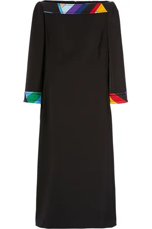 Puccini Cady-texture midi dress