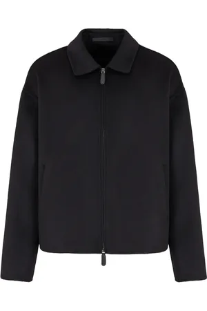 Giorgio Armani Cashmere-blend zip-up jacket