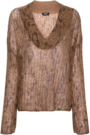 Liu Jo Snakeskin-print sweater