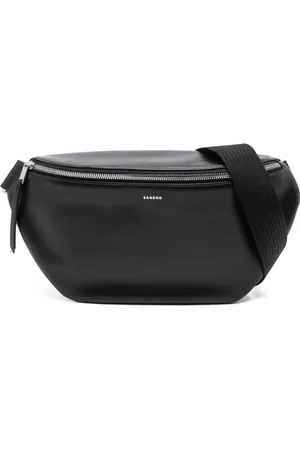 Sandro Logo-stamp leather belt bag