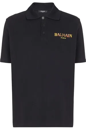 Balmain Vintage -embroidered cotton polo shirt
