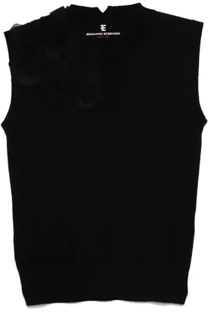 ERMANNO SCERVINO Lace-appliqué top