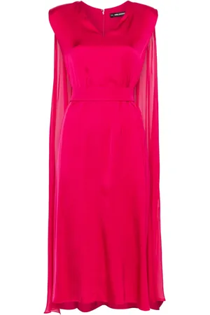 Karl Lagerfeld Cape midi dress