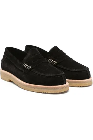 PèPè Penny-slot suede loafers