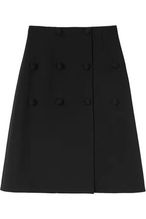 Jil Sander A-line decorative-buttons skirt