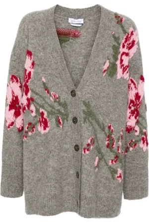 BLUMARINE Jacquard-pattern cardigan