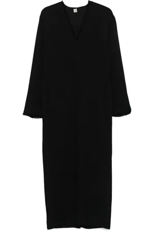 Totême Broad sabl� maxi dress