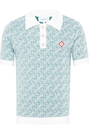 Casablanca Jacquard monogram polo shirt