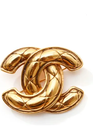 CHANEL 1970s CC brooch
