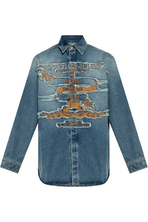 Y / PROJECT Distressed denim shirt