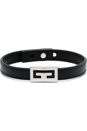Givenchy G-plaque leather bracelet