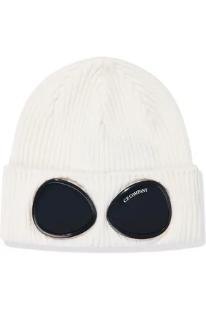 C.P. Company Goggle-embellished rib-knit beanie