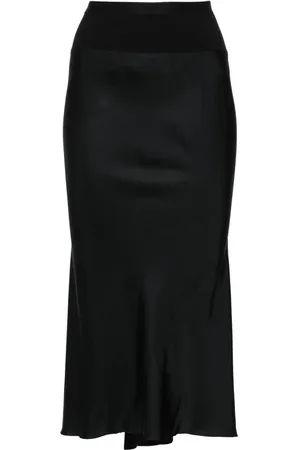Rick Owens A-line Bias midi skirt