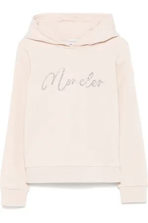 Moncler Rhinestone-logo hoodie