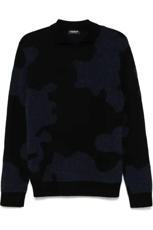 Dondup Patterned intarsia knit sweater