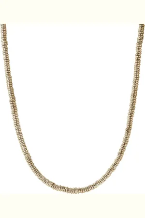 John Hardy 14kt yellow Heishi necklace