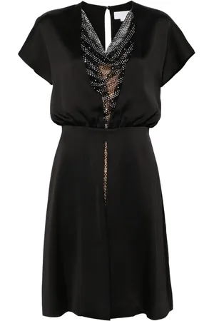 GENNY Rhinestone-embellished mini dress
