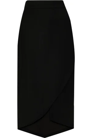GENNY Wrap midi skirt