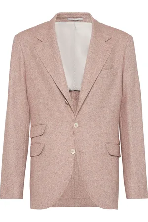 Brunello Cucinelli Herringbone linen blazer