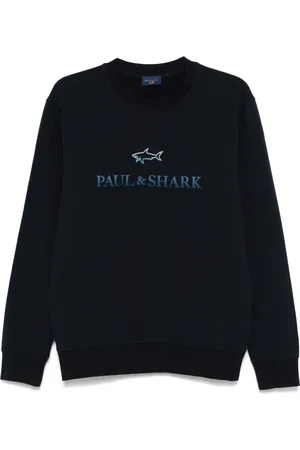 Paul & Shark Flocked-logo sweater