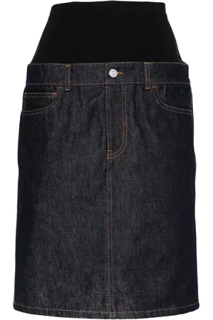 COPERNI Hybrid denim midi skirt