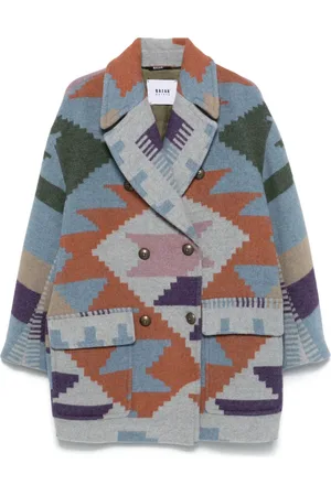 Bazar Deluxe Patterned-intarsia coat