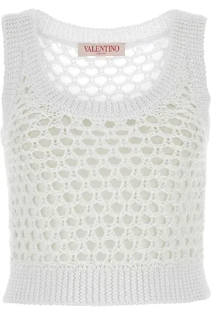 VALENTINO GARAVANI Cropped knitted top