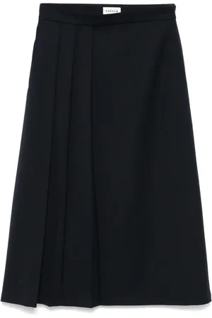 P.A.R.O.S.H. Pleat-detail midi skirt