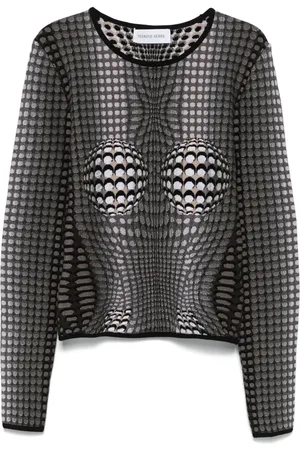 Marine Serre Moon jacquard sweater