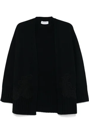Ermanno Firenze Floral-embroidery cardigan