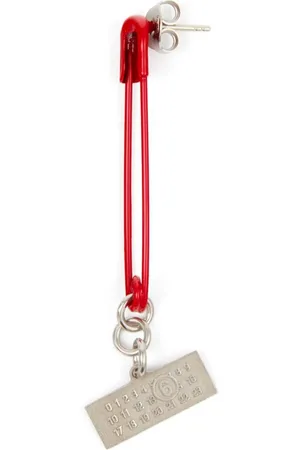 Maison Margiela Safety Pin brass earrings