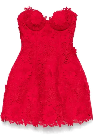 GIUSEPPE DI MORABITO Guipure-lace mini dress