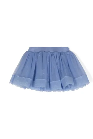 Lapin House Glittered tulle mini skirt