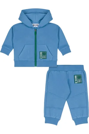 Moschino Logo-tag cotton tracksuit